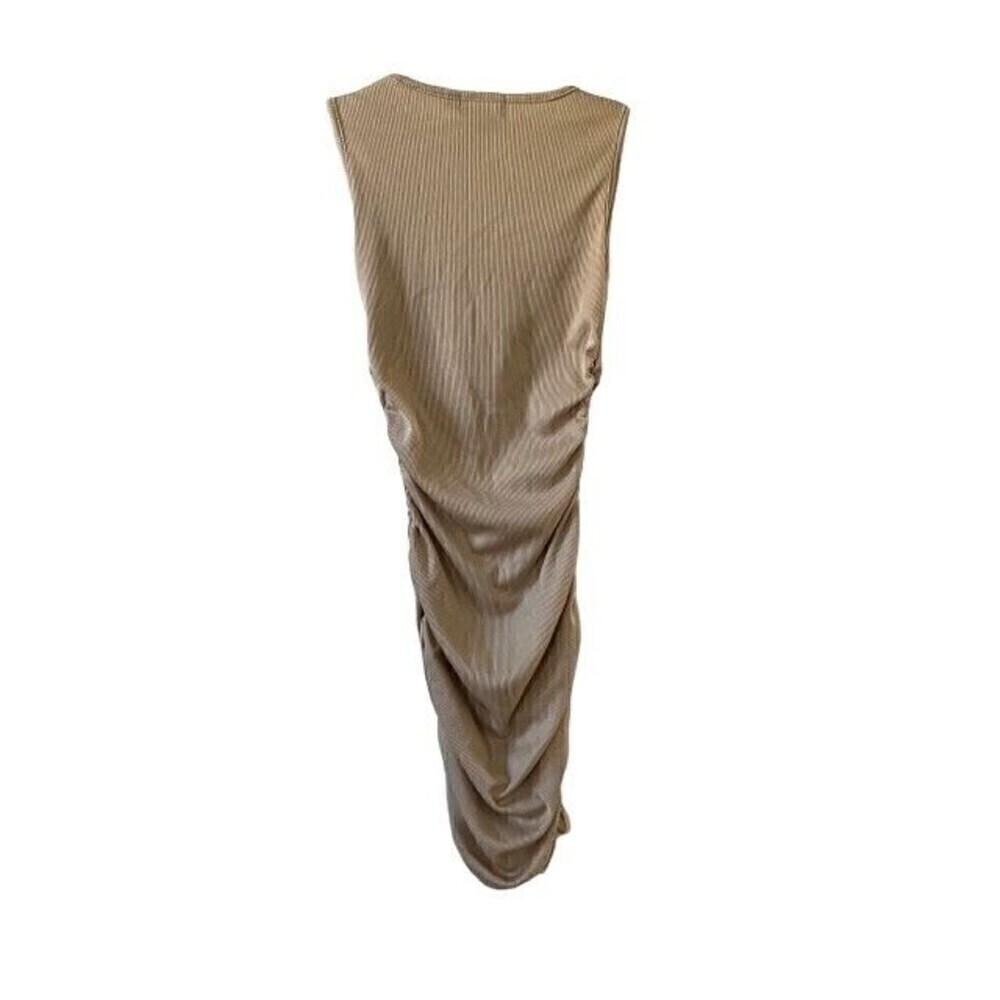Pretty Little Thing Ribbed Ruched Side Bodycon Dress Size 4 - Picture 5 of 6